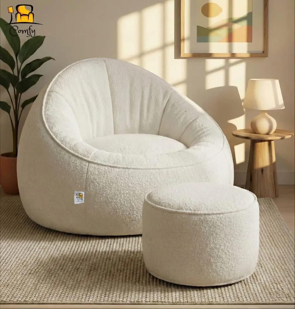 🛋️ Kursiga Raaxada ee Comfy + Meesha Lugaha Lagu Nastiyo